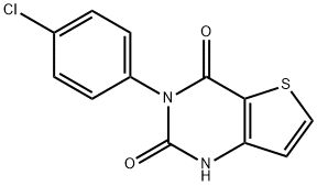 3-(4-Chlorophenyl)thieno[3,2-d]pyrimidine-2,4(1H,3H)-dione Struktur