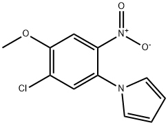 1-(5-Chloro-4-methoxy-2-nitrophenyl)-1H-pyrrole Struktur