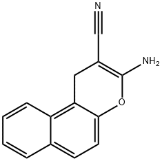 3-Amino-1H-benzo[f]chromene-2-carbonitrile Struktur