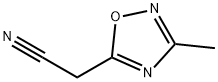 (3-Methyl-1,2,4-oxadiazol-5-yl)acetonitrile Struktur