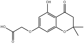 [(5-Hydroxy-2,2-dimethyl-4-oxo-3,4-dihydro-2H-chromen-7-yl)oxy]acetic acid Struktur