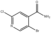 5-Bromo-2-chloroisonicotinamide Struktur