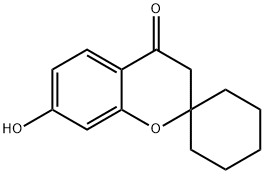 7-Hydroxyspiro[chromene-2,1'-cyclohexan]-4(3H)-one Struktur