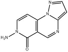 7-Aminopyrazolo[1,5-a]pyrido[3,4-e]pyrimidin-6(7H)-one Struktur