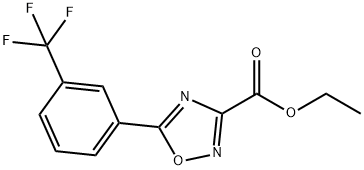 Ethyl 5-(3-(trifluoromethyl)phenyl)-[1,2,4] oxadiazole-3-carboxylate Struktur