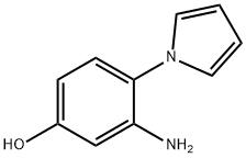 3-Amino-4-(1H-pyrrol-1-yl)benzenol Struktur