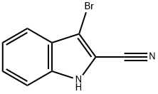 3-Bromo-1H-indole-2-carbonitrile Struktur