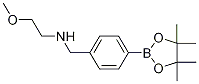 2-Methoxy-N-(4-(4,4,5,5-tetramethyl-1,3,2-dioxaborolan-2-yl)benzyl)ethanamine Struktur