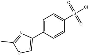 4-(2-METHYL-1,3-OXAZOL-4-YL)BENZENESULFONYLCHLORIDE Struktur