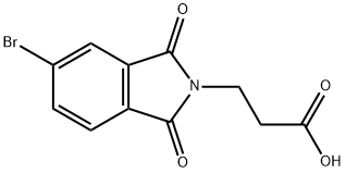 3-(5-BROMO-1,3-DIOXO-1,3-DIHYDRO-2H-ISOINDOL-2-YL)PROPANOIC ACID Struktur