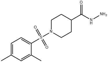 1-[(2,4-DIMETHYLPHENYL)SULFONYL]PIPERIDINE-4-CARBOHYDRAZIDE Struktur