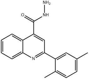 2-(2,5-DIMETHYLPHENYL)QUINOLINE-4-CARBOHYDRAZIDE Struktur