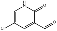 5-chloro-2-oxo-1,2-dihydro-3-pyridinecarbaldehyde Struktur