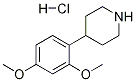 4-(2,4-Dimethoxyphenyl)piperidine hydrochloride Struktur