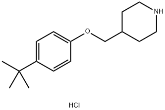 4-(tert-Butyl)phenyl 4-piperidinylmethyl etherhydrochloride Struktur