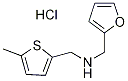 Furan-2-ylmethyl-(5-methyl-thiophen-2-ylmethyl)-amine hydrochloride Struktur