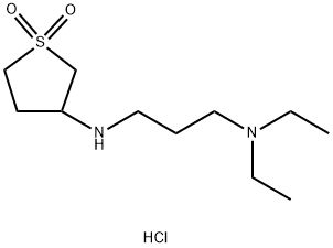 N'-(1,1-Dioxo-tetrahydro-1lambda*6*-thiophen-3-yl)-N,N-dieth hydrochlorideyl-prop Struktur