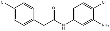 N-(3-Amino-4-chlorophenyl)-2-(4-chlorophenyl)-acetamide Struktur