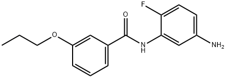 N-(5-Amino-2-fluorophenyl)-3-propoxybenzamide Struktur