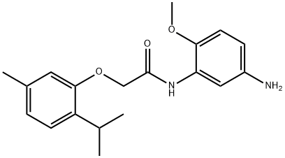 N-(5-Amino-2-methoxyphenyl)-2-(2-isopropyl-5-methylphenoxy)acetamide Struktur