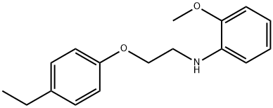 N-[2-(4-Ethylphenoxy)ethyl]-2-methoxyaniline Struktur