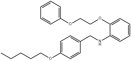 N-[4-(Pentyloxy)benzyl]-2-(2-phenoxyethoxy)aniline Struktur