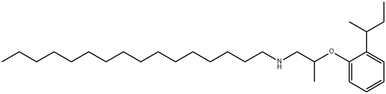 N-{2-[2-(sec-Butyl)phenoxy]propyl}-1-hexadecanamine Struktur