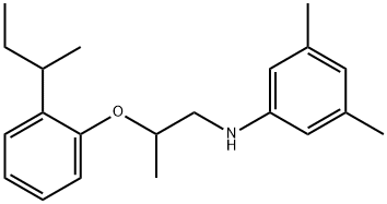 N-{2-[2-(sec-Butyl)phenoxy]propyl}-3,5-dimethylaniline Struktur