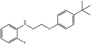 N-{2-[4-(tert-Butyl)phenoxy]ethyl}-2-fluoroaniline Struktur