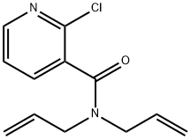 N,N-diallyl-2-chloronicotinamide Struktur