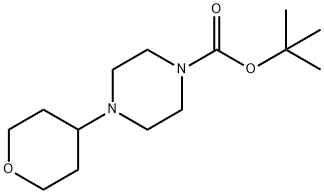 tert-Butyl  4-Tetrahydro-2H-pyran-4-ylpiperazine-1-carboxylate Struktur