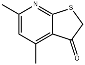 4,6-dimethylthieno[2,3-b]pyridin-3(2H)-one Struktur