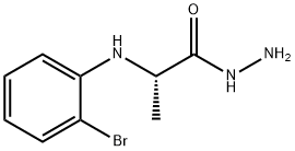 2-[(2-bromophenyl)amino]propanohydrazide Struktur