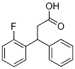 3-(2-fluorophenyl)-3-phenylpropanoic acid Struktur