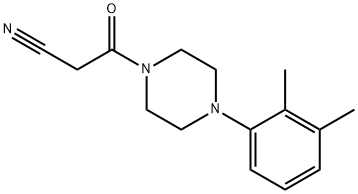 3-[4-(2,3-dimethylphenyl)piperazin-1-yl]-3-oxopropanenitrile Struktur