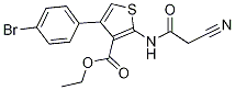 ethyl 4-(4-bromophenyl)-2-[(cyanoacetyl)amino]thiophene-3-carboxylate Struktur