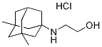 2-[(3,5-dimethyl-1-adamantyl)amino]ethanol hydrochloride Struktur