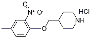 4-[(4-Methyl-2-nitrophenoxy)methyl]piperidinehydrochloride Struktur