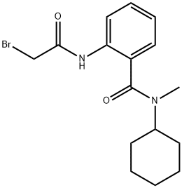 2-[(2-Bromoacetyl)amino]-N-cyclohexyl-N-methylbenzamide Struktur