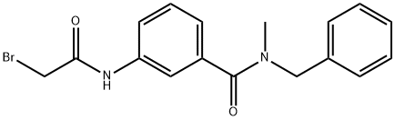 N-Benzyl-3-[(2-bromoacetyl)amino]-N-methylbenzamide Struktur