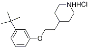 4-{2-[3-(tert-Butyl)phenoxy]ethyl}piperidinehydrochloride Struktur