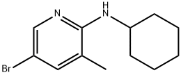 5-Bromo-N-cyclohexyl-3-methyl-2-pyridinamine Struktur