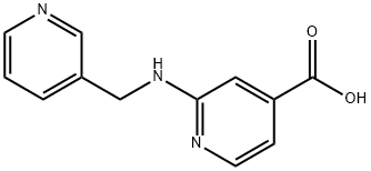 2-[(3-Pyridinylmethyl)amino]isonicotinic acid Struktur