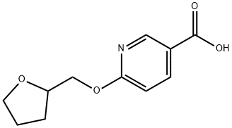 6-(Tetrahydro-2-furanylmethoxy)nicotinic acid Struktur