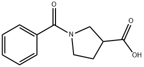 1-Benzoyl-pyrrolidine-3-carboxylic acid Struktur