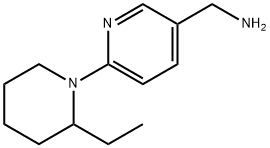 [6-(2-Ethyl-1-piperidinyl)-3-pyridinyl]methanamine Struktur