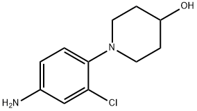 1-(4-Amino-2-chlorophenyl)-4-piperidinol Struktur