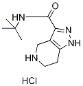 N-(tert-Butyl)-4,5,6,7-tetrahydro-1H-pyrazolo-[4,3-c]pyridine-3-carboxamide hydrochloride Struktur