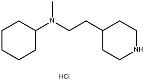 N-Methyl-N-[2-(4-piperidinyl)ethyl]-cyclohexanamine dihydrochloride Struktur