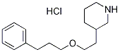 3-[2-(3-Phenylpropoxy)ethyl]piperidinehydrochloride Struktur